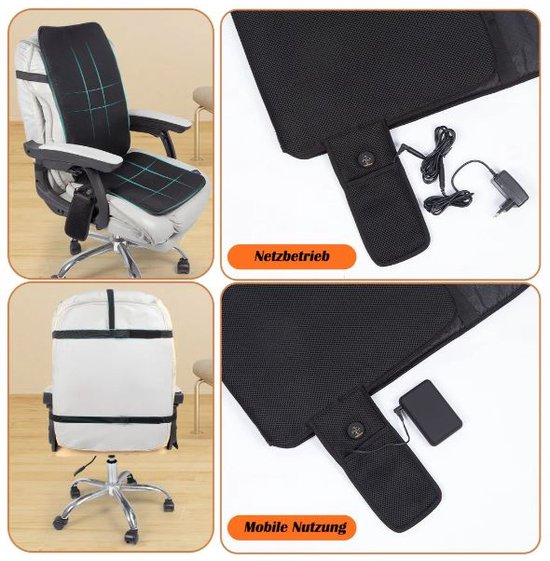 Thermrup Camping Heat Seat L in gebruik op een stoel
